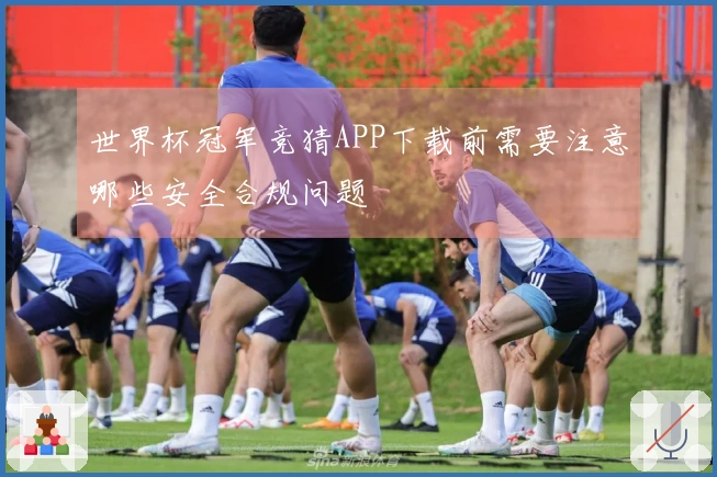 世界杯冠军竞猜APP下载前需要注意哪些安全合规问题