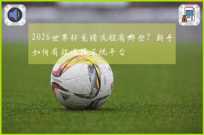 2026世界杯竞猜流程有哪些？新手如何有效选择正规平台